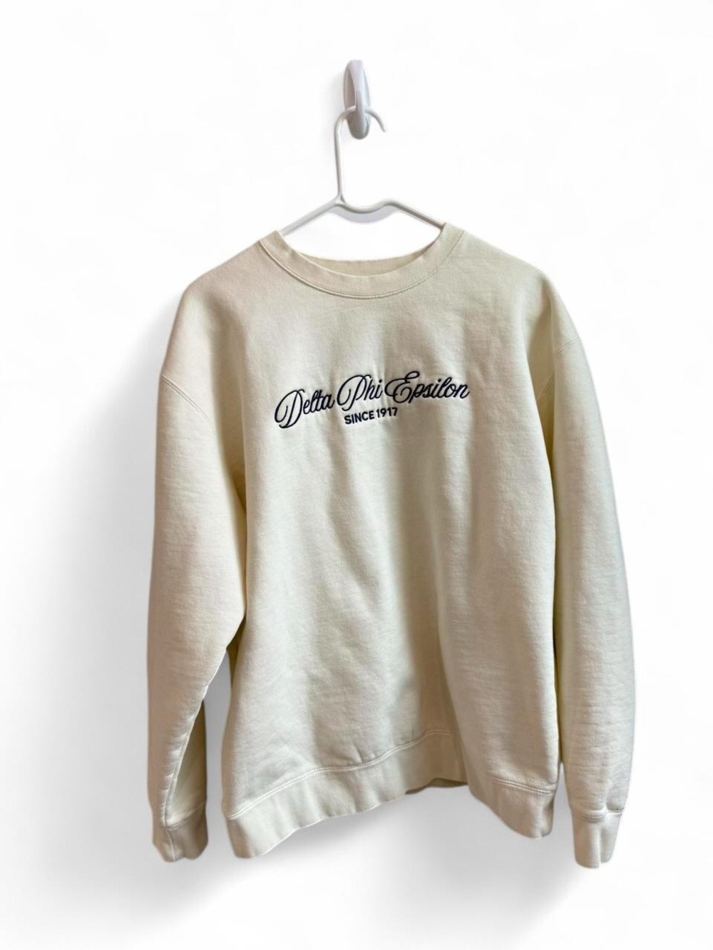 Delta Phi Epsilon Embroidered Crewneck